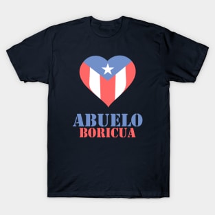 Boricua Abuelo Puerto Rican Flag Fathers Day T-Shirt